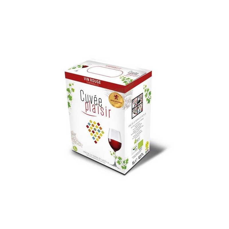 Vin rouge bio Cuvée Plaisir 5 L