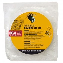 Feuilles de Riz Bio | Sans Gluten | 22cm | 150G | Autour du riz